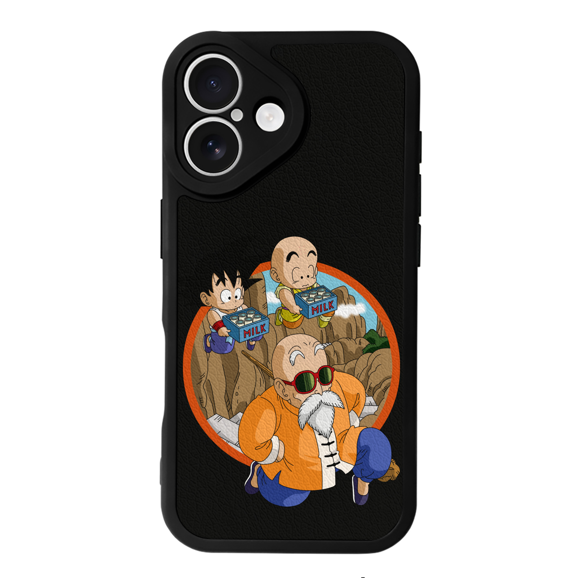 （画像用） ドラゴンボール 亀仙人（かめせんにん） DRAGON BALL Master Roshi Kame Sennin 【iPhone 16シリーズ対応】シリコンスマホケース（レザー調） 材質：シリコン